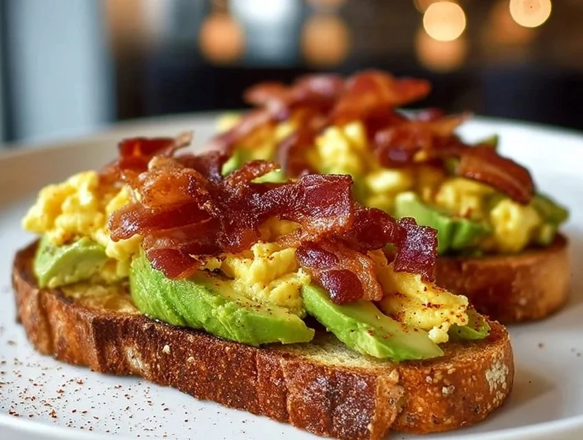 Bacon and Avocado Toast