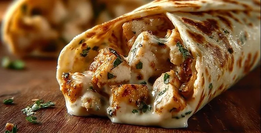 Cheesy Garlic Chicken Wraps: An Incredible Ultimate Recipe