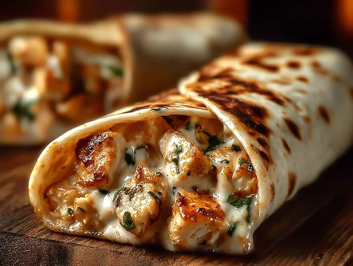 Cheesy Garlic Chicken Wraps: An Incredible Ultimate Recipe