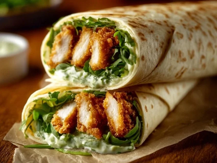 Chicken Caesar Wraps