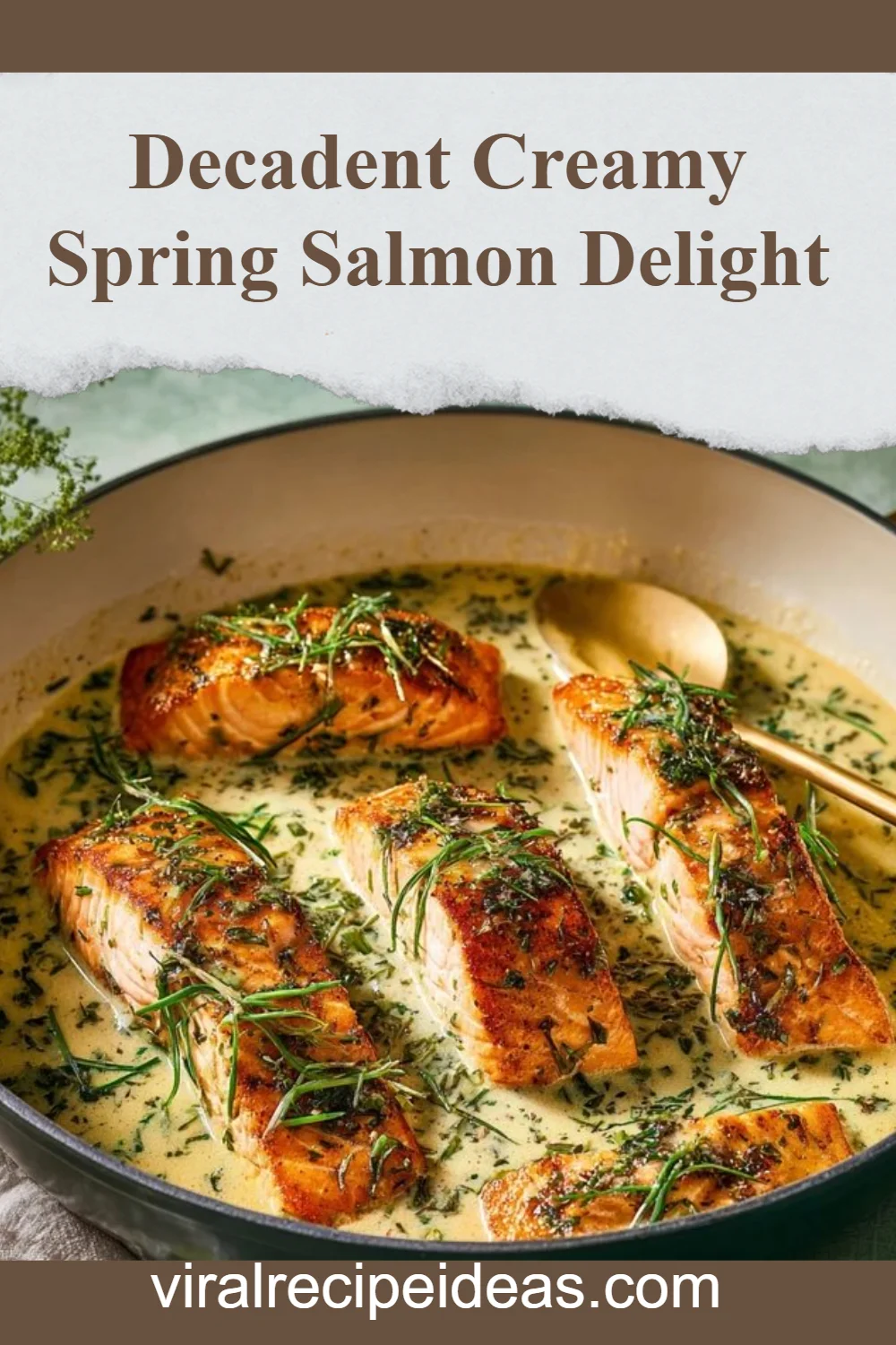 Creamy Spring Salmon