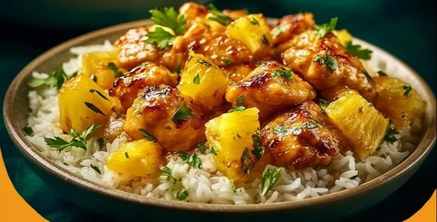 One-Pan Pineapple Chicken & Rice