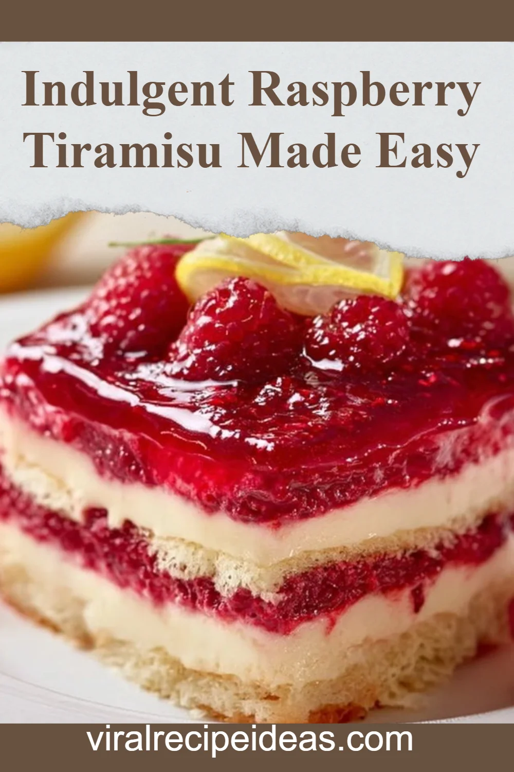 Raspberry Tiramisu