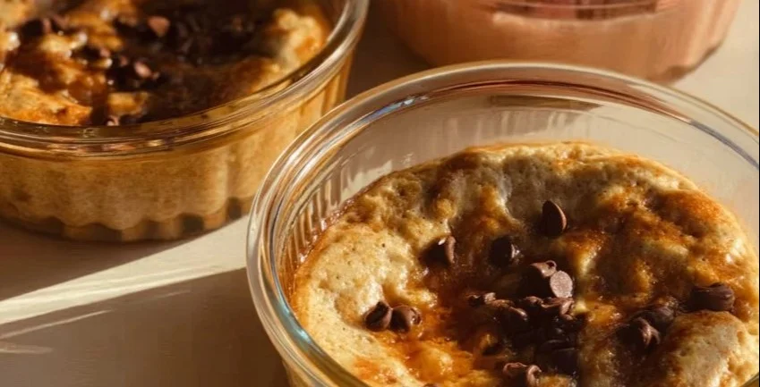 Single Serving Fluffy Baked Protein Pancake Bowls